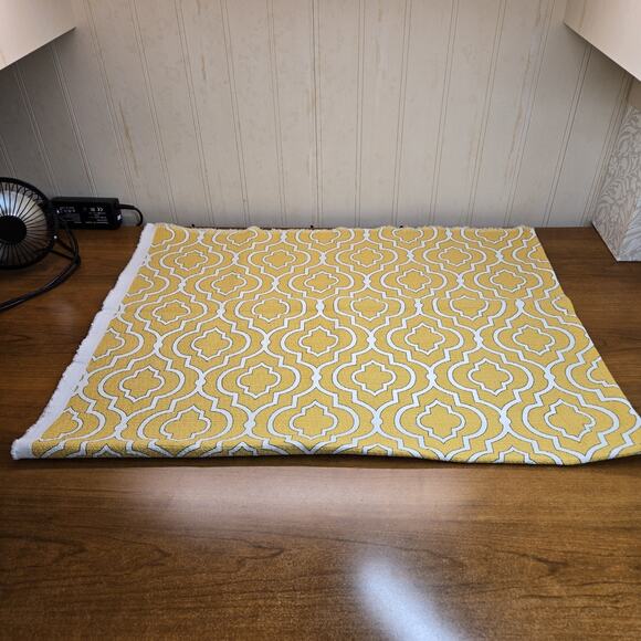 Mill Creek Swavelle Donetta/Sussex Upholstery Fabric 1 yd Maize 100% Cotton - Picture 5 of 10